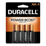 Duracell Alkaline Powerboost AA4 Battery, 4 Count