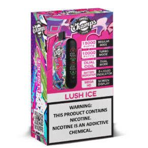 Champs Vape Mango Lush Ice (15000 – 10000 Puffs) Dual Coil