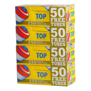 Top Premium 250 Gold Cigarette Tubes 100's 4PK